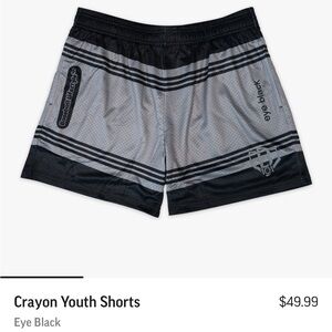 Crayon Youth Shorts - Black and Gray